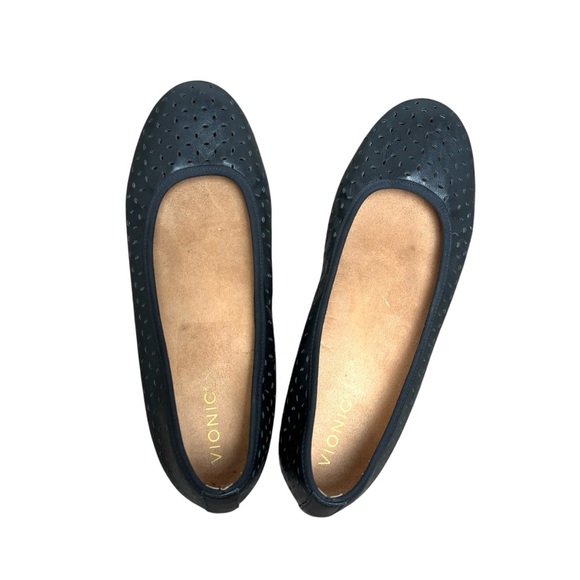 Vionic Shoes Women's Size 11.5 The Robyn ll Black Leather Flat - Picture 3 of 6